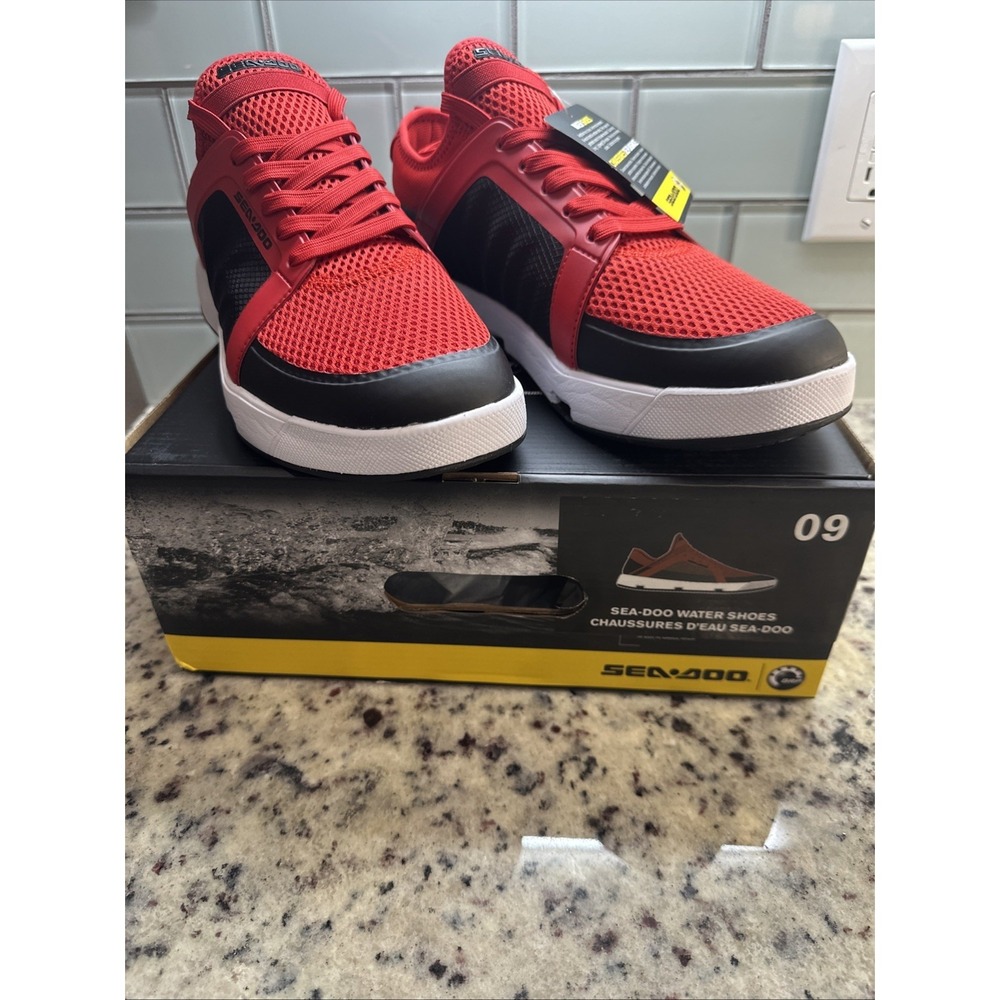 Sea Doo PWC Jet Ski Riding Water Shoes Mens Womens Unisex Size 9New Red